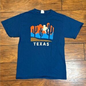 Port and Company Blue Texas Cactus Tee